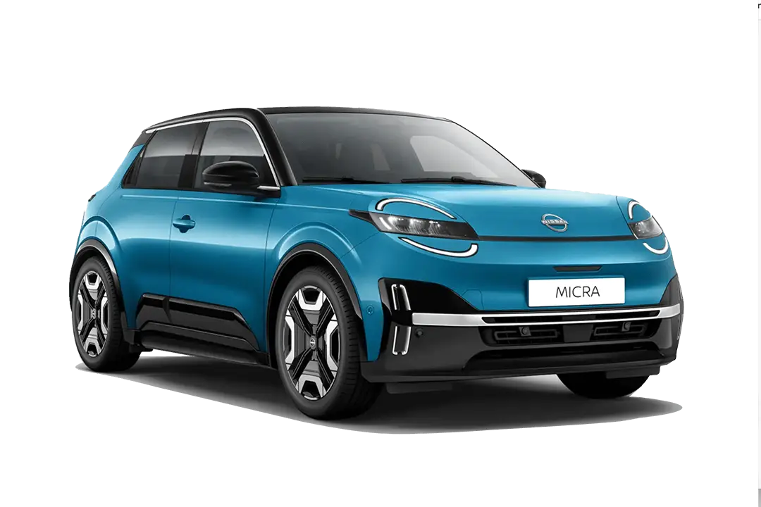 Nissan-Micra-Authentic Blue med tak Black